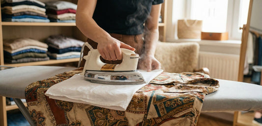 Vintage-Kleidung bügeln, ohne Spuren zu hinterlassen
