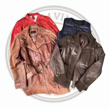 MIX CHAQUETAS DE CUERO MUJER