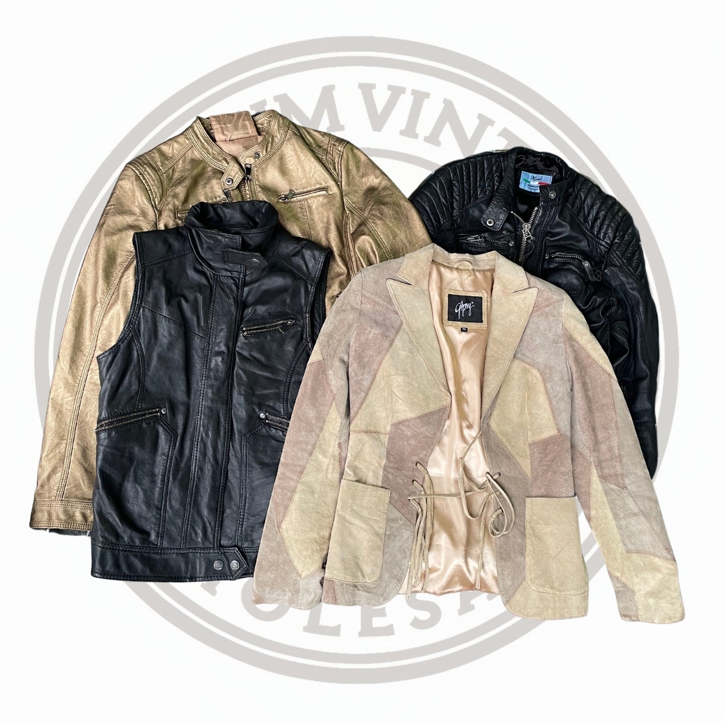 MIX CHAQUETAS DE CUERO MUJER