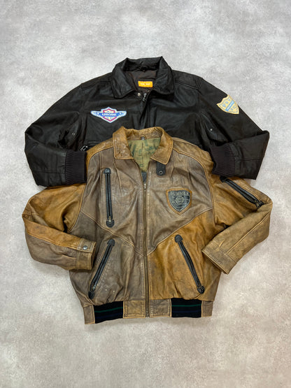FLYING LEATHER CHAQUETAS BOMBER DE CUERO