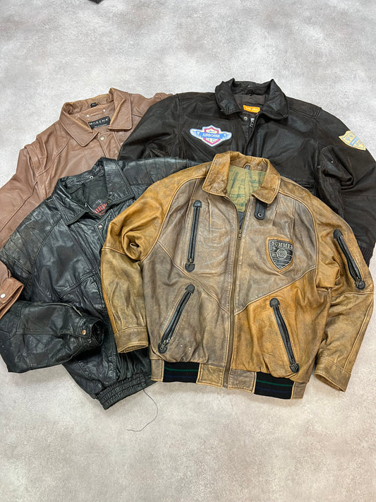 FLYING LEATHER LEATHER BOMBER JACKETS