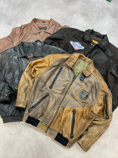 FLYING LEATHER LEATHER BOMBER JACKETS